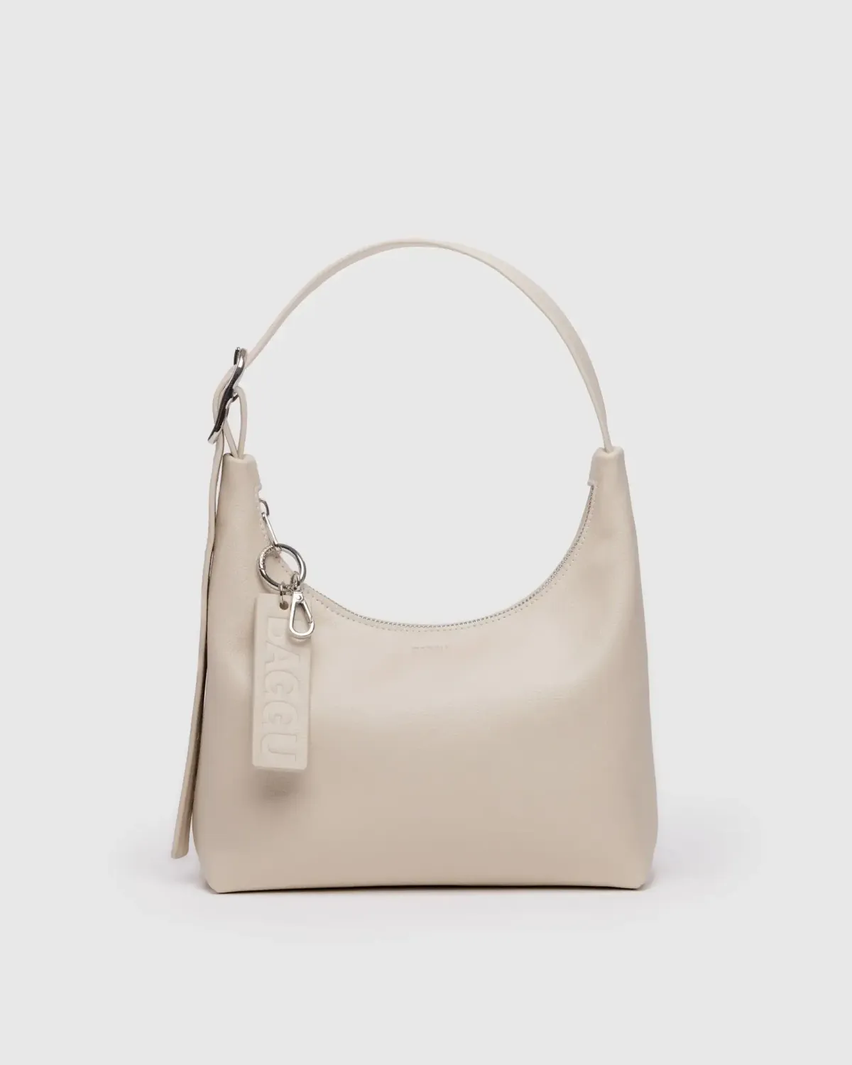 Baggu Mini Recycled Leather Shoulder Bag Stone