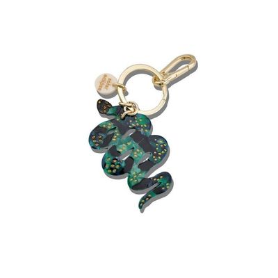 Solar Eclipse Green Snake Bag Charm + Keychain
