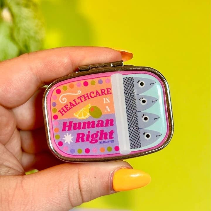 The Peach Fuzz Sardine Pill Case
