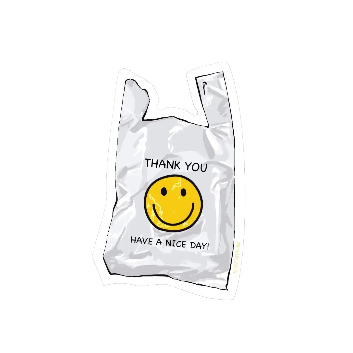 Thank You Bag Eco Sticker