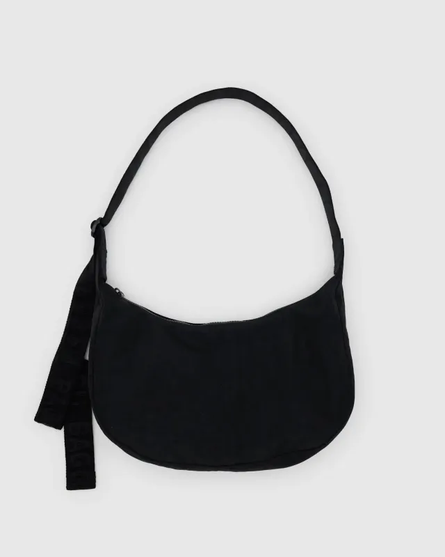 Baggu Baggu Medium 47&quot; Nylon Crescent Bag Black