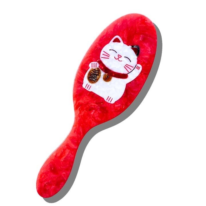 Solar Eclipse  2-1 Daily Hair Brush Lucky Cat