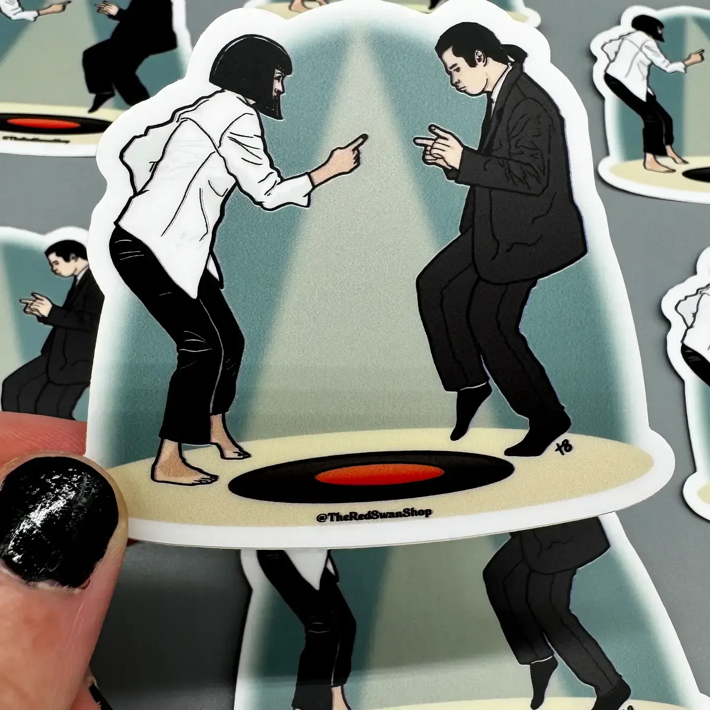 Vinyl Decal - Pulp Fiction - Mia and Vincent Dancing