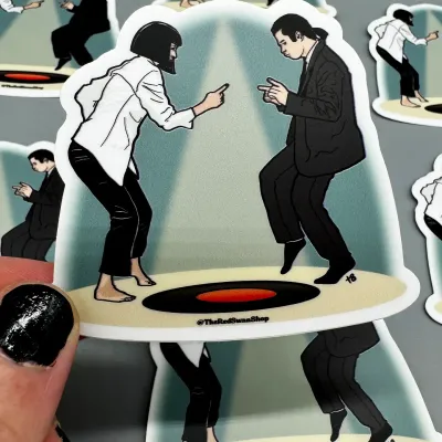 Vinyl Decal - Pulp Fiction - Mia and Vincent Dancing