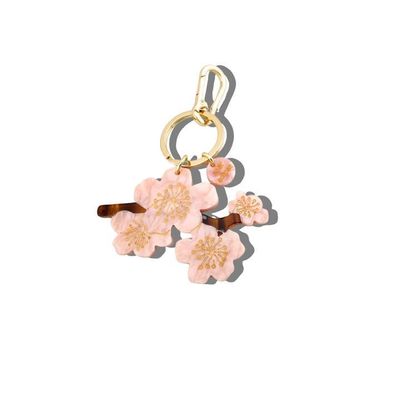 Solar Eclipse Cherry Blossom Bag Charm + Keychain