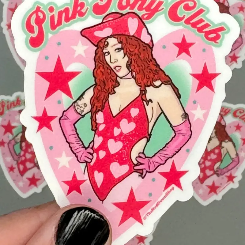 Vinyl Decal - Chappell Roan - Pink Pony Club