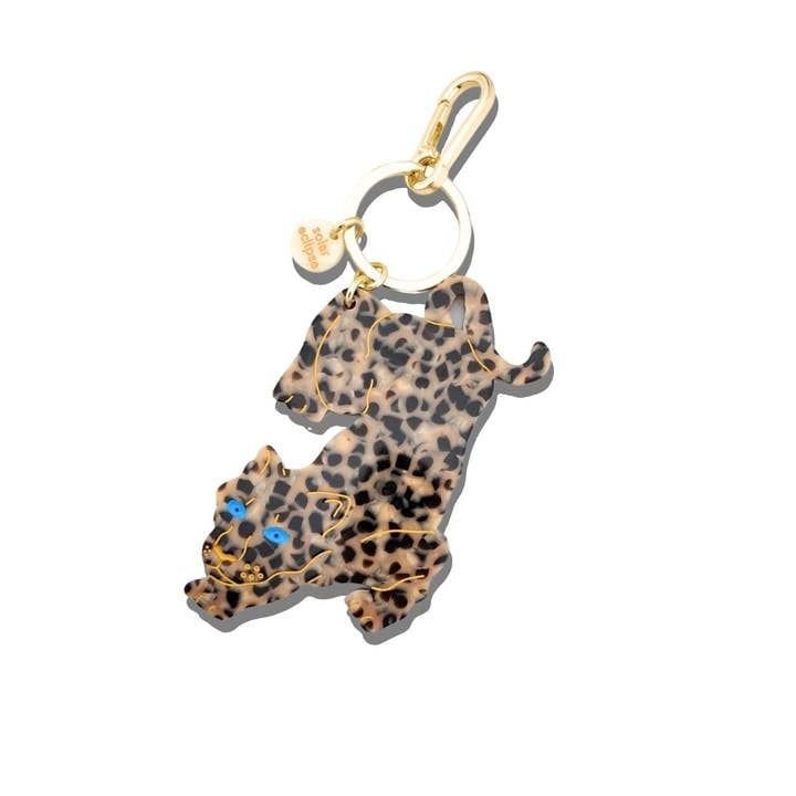 Solar Eclipse Leopard Bag Charm + Keychain