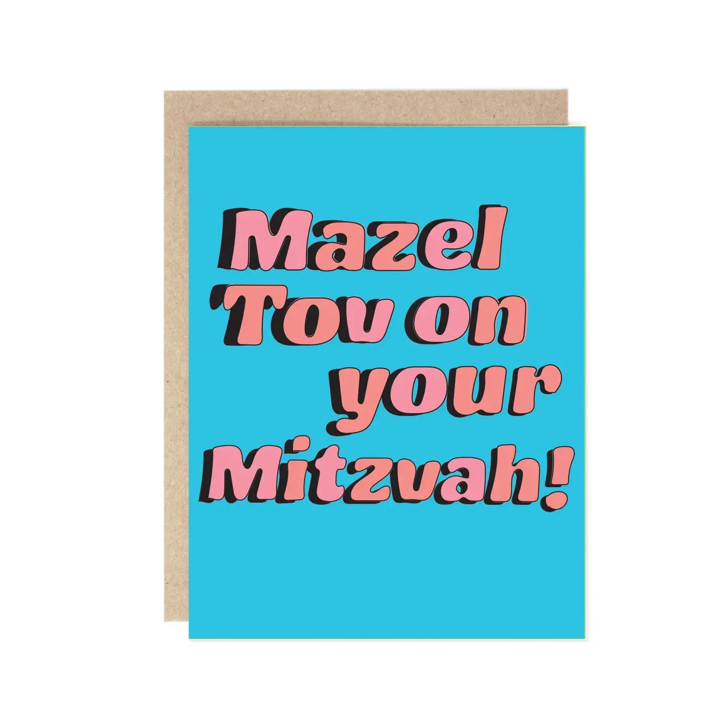 Mazel Tov On Your Mitzvah! Pink + Blue