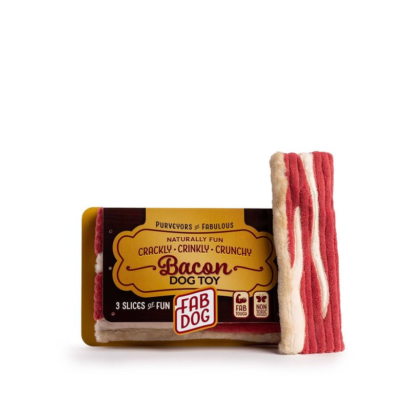 Fabdog Bacon Dog Toy