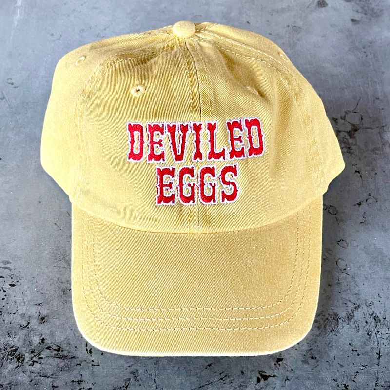 Silver Spider Deviled Eggs Baseball Cap