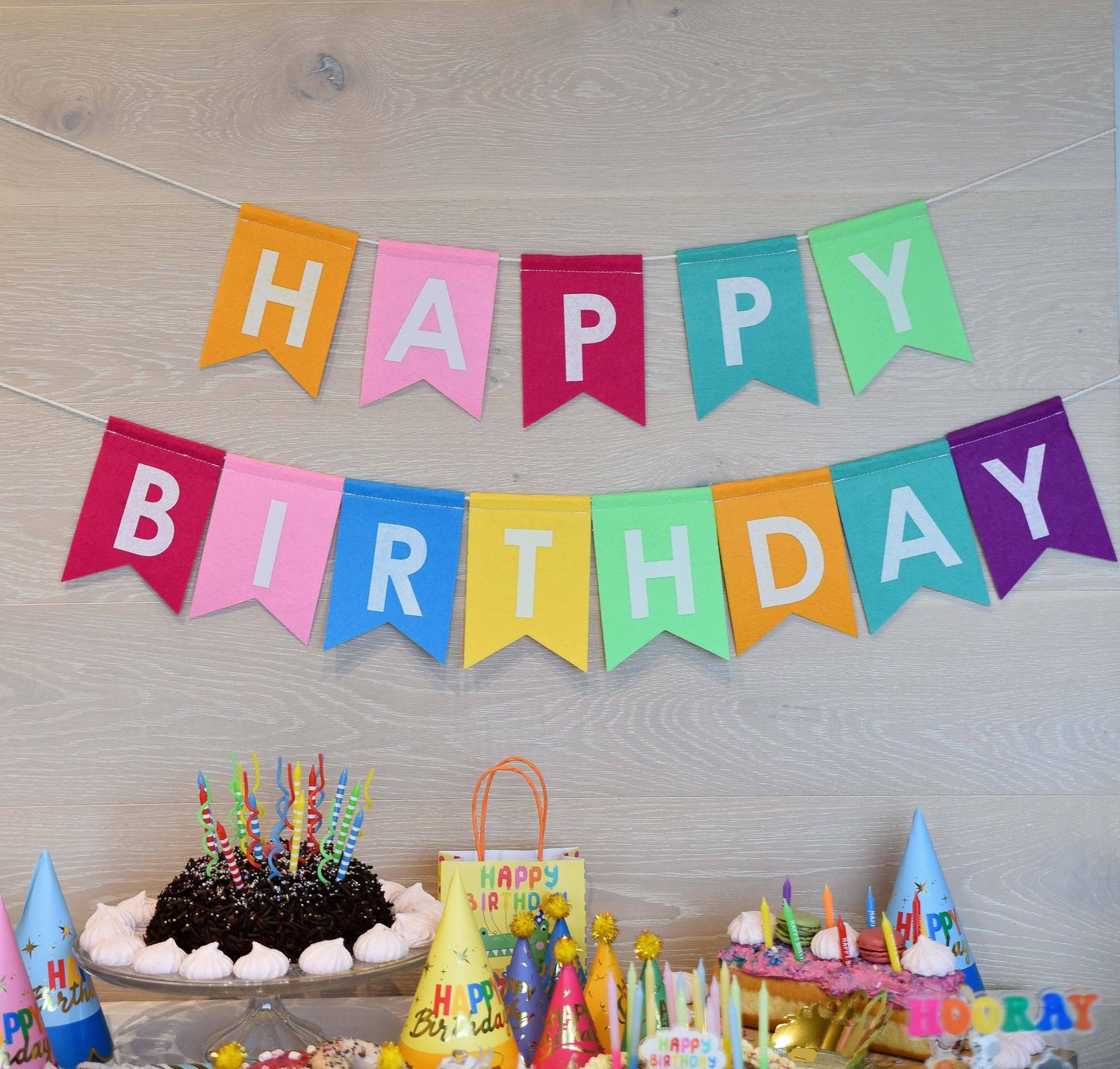 Party Partners Happy Birthday Felt Banner