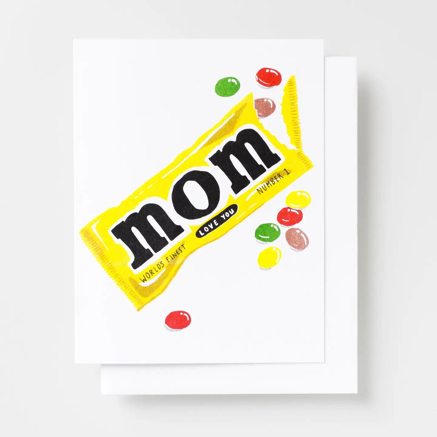 Love You Mom Risograph Card