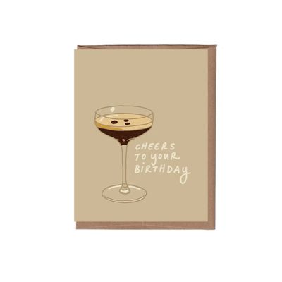 Scratch &amp; Sniff Espresso Martini Birthday