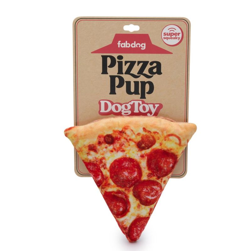 Fabdog Pizza Pup Slice Toy