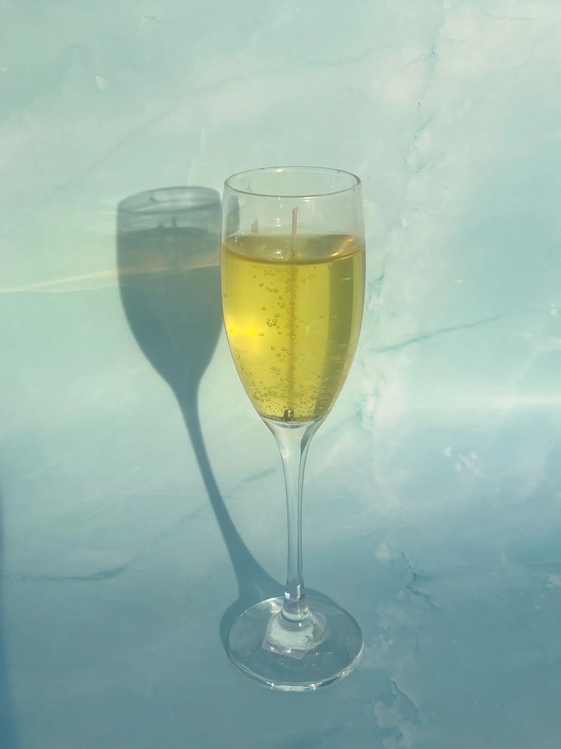 Candle Lume Champagne Glass Candle