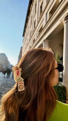 Solar Eclipse Mahjong Hair Claw