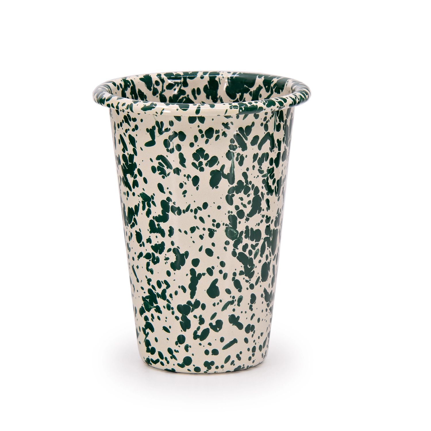 Splatter 14 oz Tumbler Green and Cream