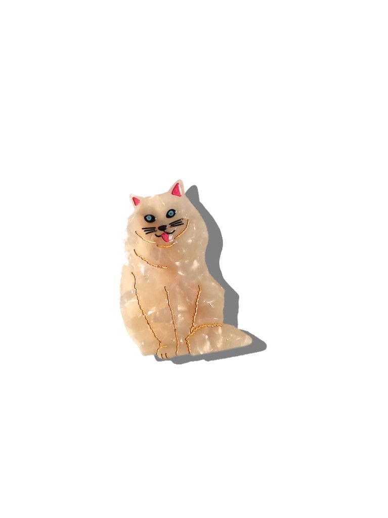 Solar Eclipse Persian Cat Barrette