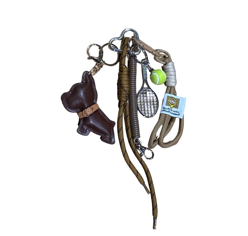 Louisa lee Handbag Charm BS140 Tennis Dog