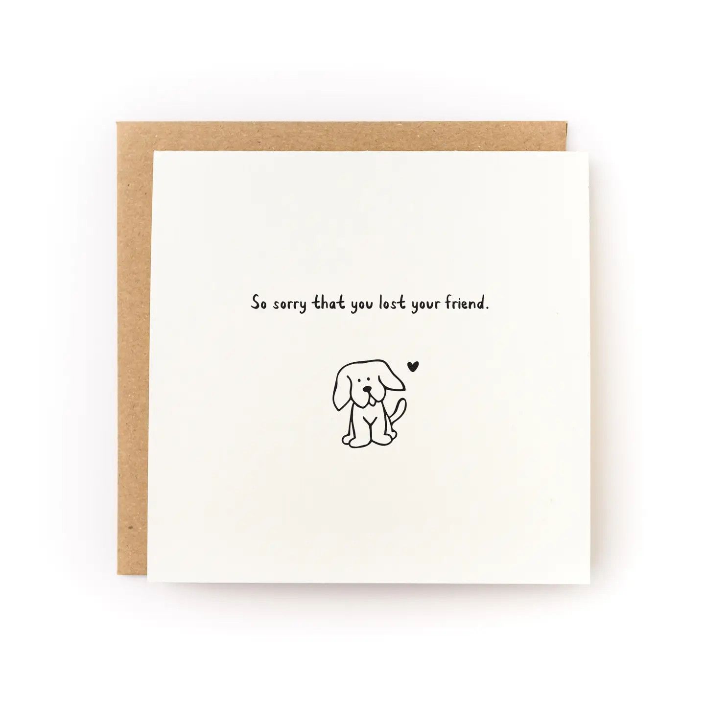 Lost Dog Friend Pet Sympathy Card