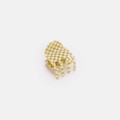 Chunks Midi Ursa Claw in Olive Check