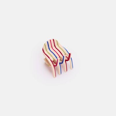 Chunks Midi Ursa Claw in Vanilla Stripe