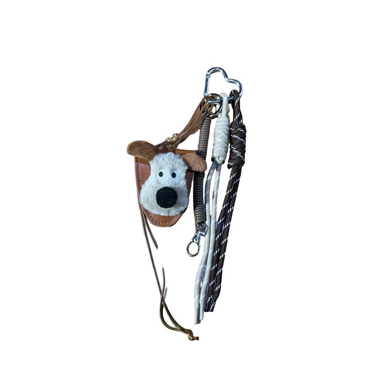 Louisa lee Bag Charm BS005 Dog Brown