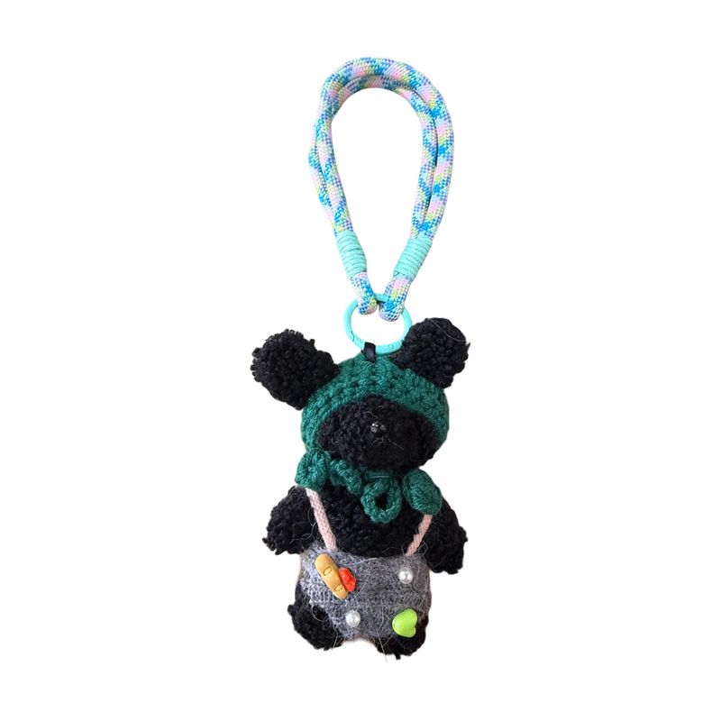 Louisa lee Bag Charm BS056 Overall Bear Grey