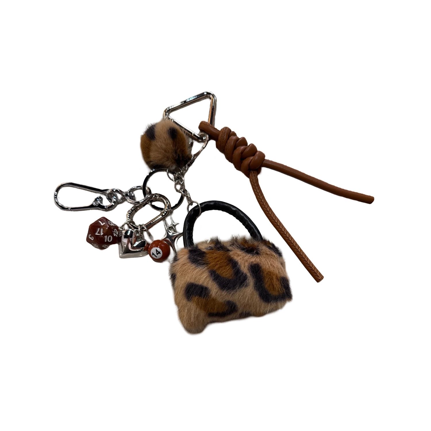 Louisa lee Bag Charm BS237 Fur Handbag