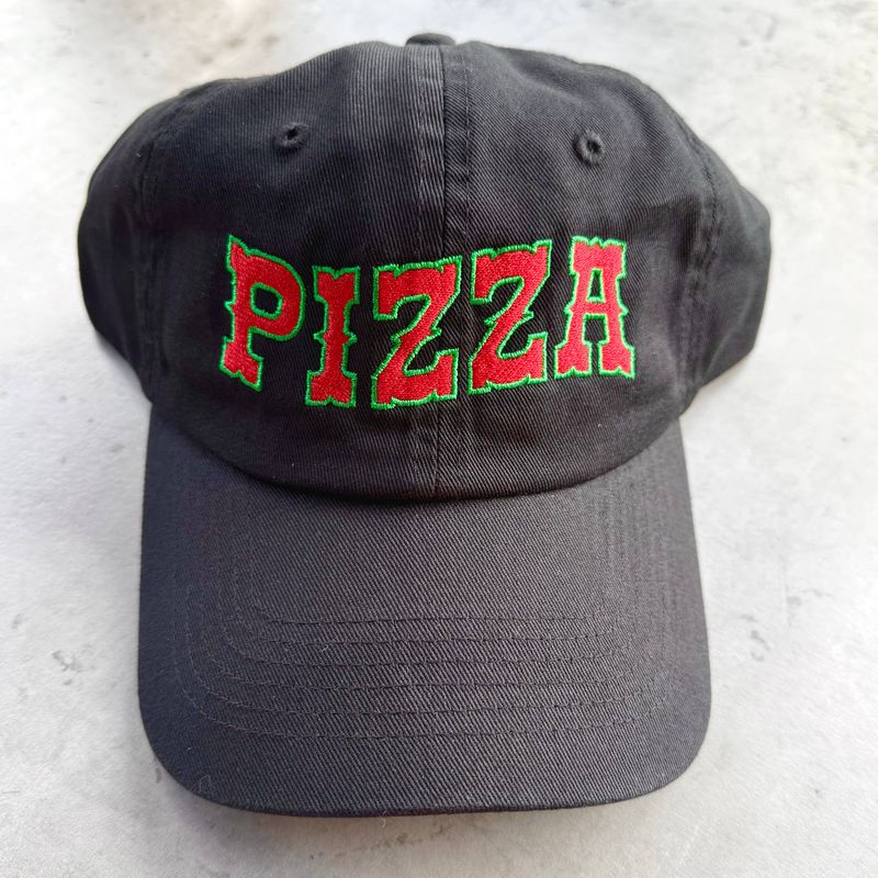 Silver Spider Pizza Baseball Cap