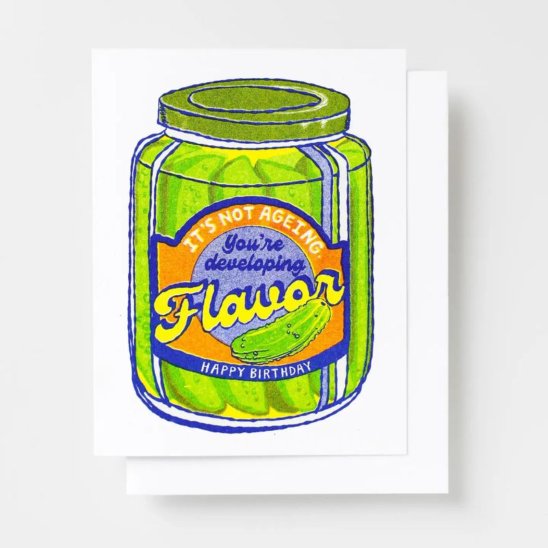Pickle Developing Flavor Risograph Happy Birthday
