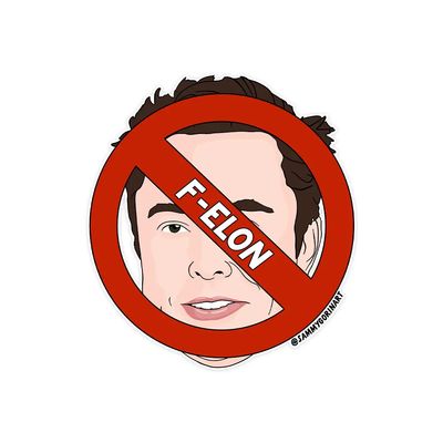 F-Elon Sticker