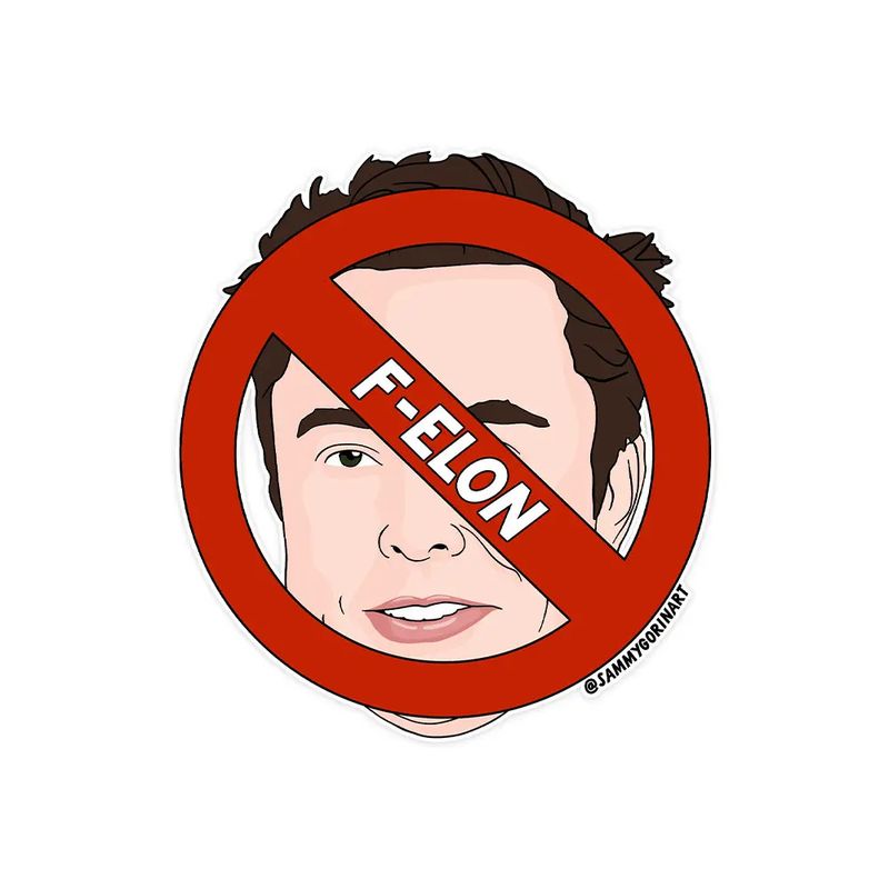 F-Elon Sticker