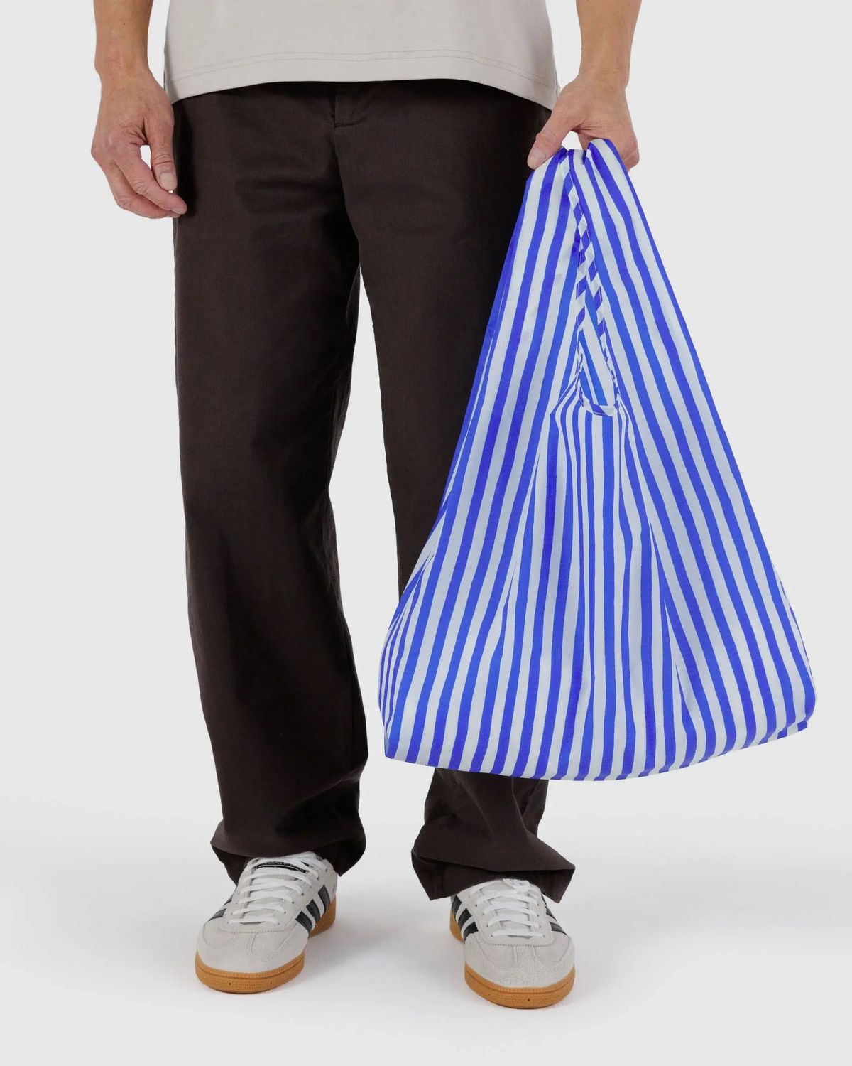 Baggu Reusable Bag Standard Blue Painted Stripe