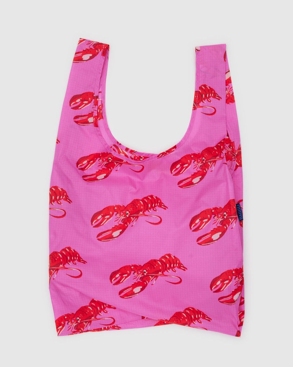 Baggu Reusable Bag Standard Pink Lobster