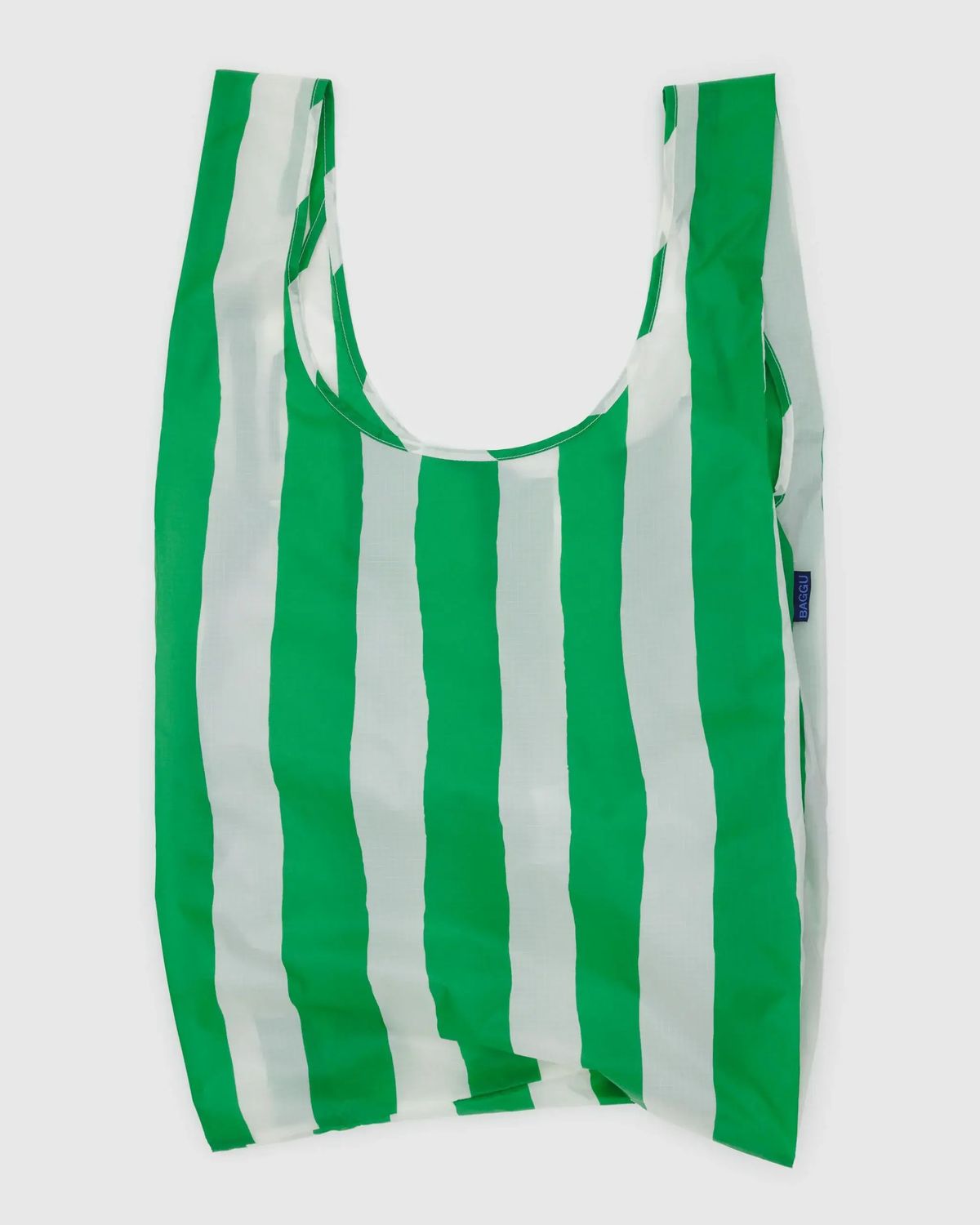 Baggu Reusable Bag Big Green Painted Stripe