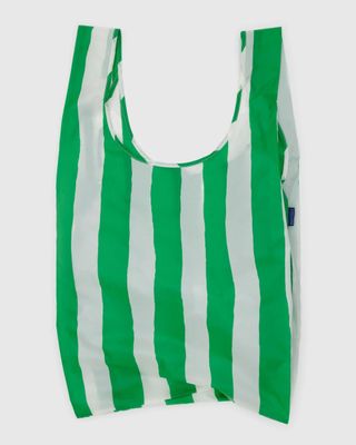 Baggu Reusable Bag Big Green Painted Stripe