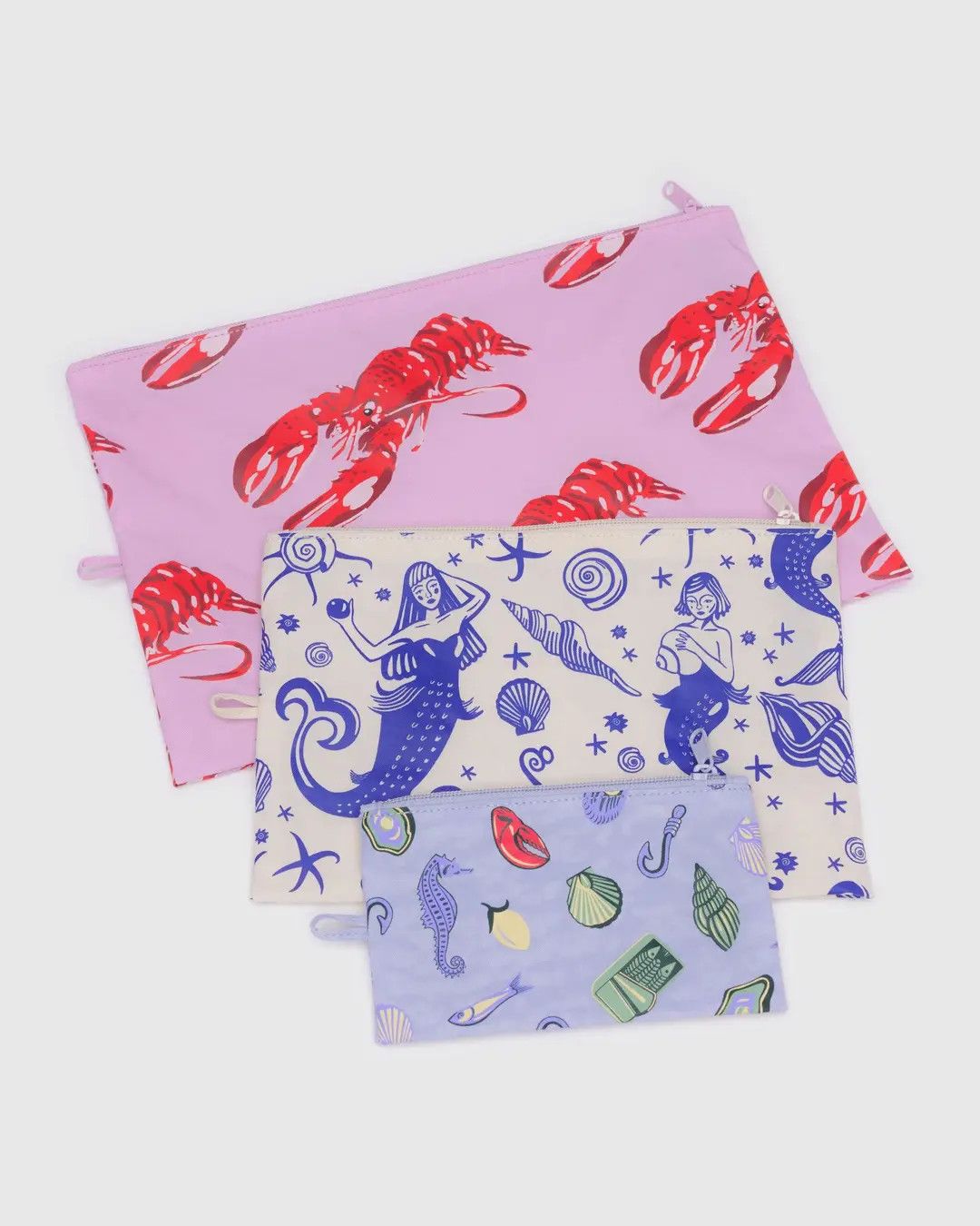 Baggu Go Pouch Set Sea Creatures