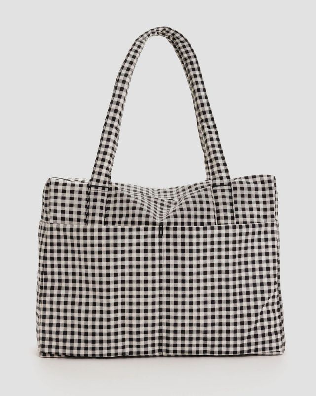 Baggu Cloud Carry-On Black &amp; White Gingham