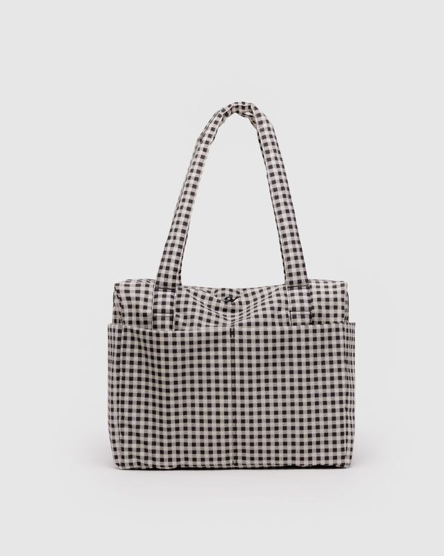 Baggu Small Cloud Carry-On Black &amp; White Gingham