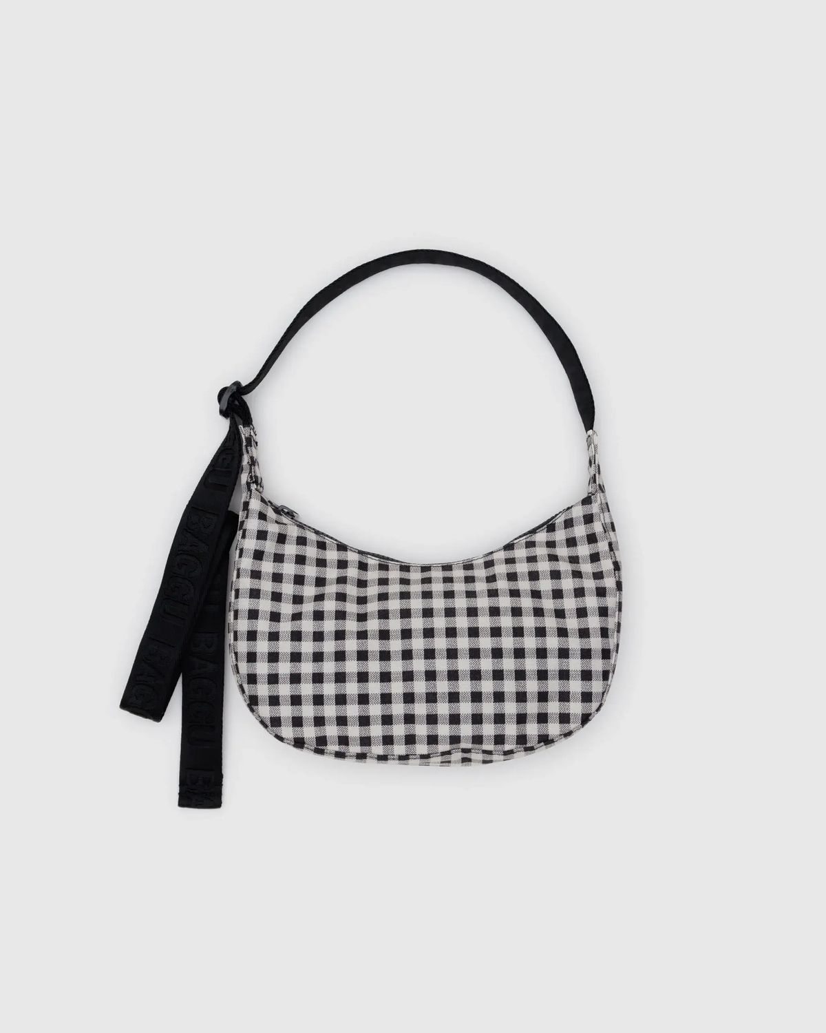 Baggu Small 51&quot; Nylon Crescent Bag Black &amp; White Gingham