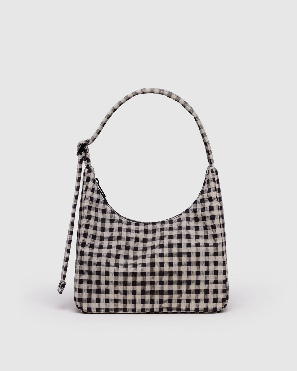 Baggu Mini Nylon Shoulder Bag Black &amp; White Gingham