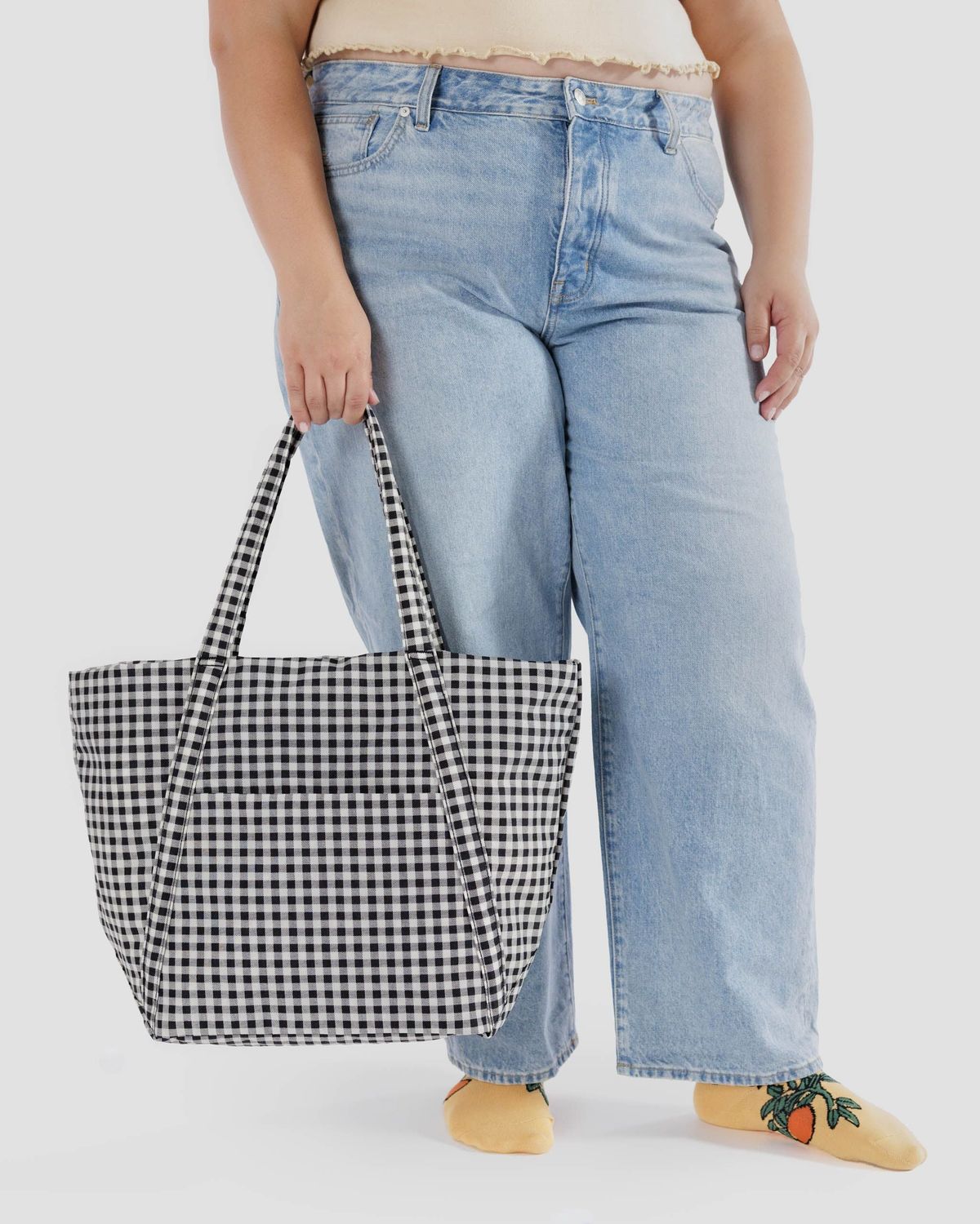Baggu Cloud Bag Black & White Gingham
