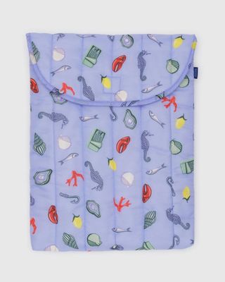 Baggu Puffy Laptop Sleeve Sea Charms 16&quot;