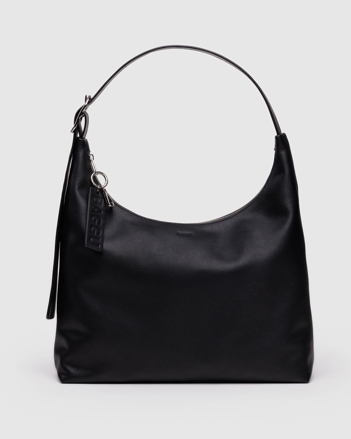 Baggu Recycled Leather Shoulder Bag Black