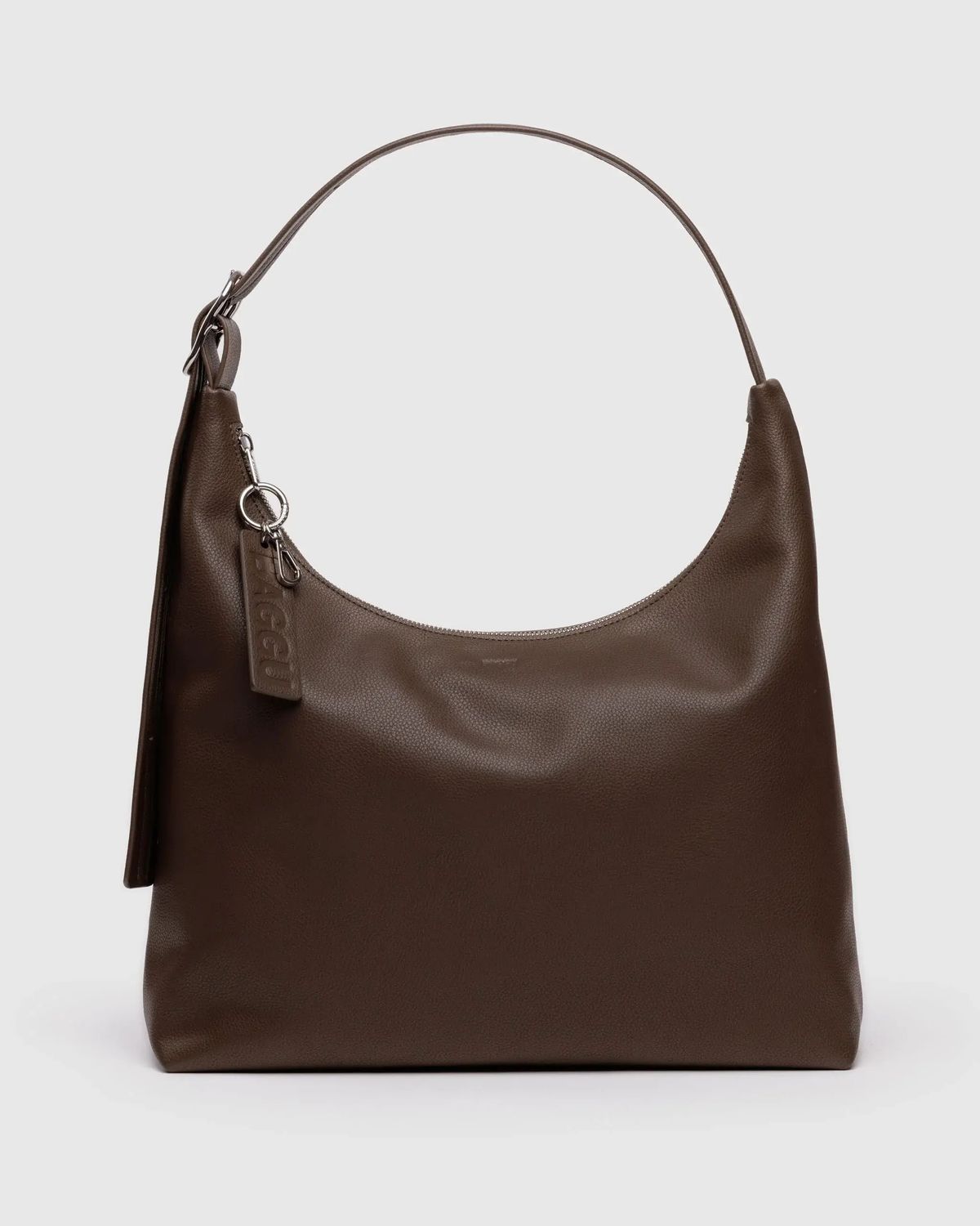 Baggu Recycled Leather Shoulder Bag Brown