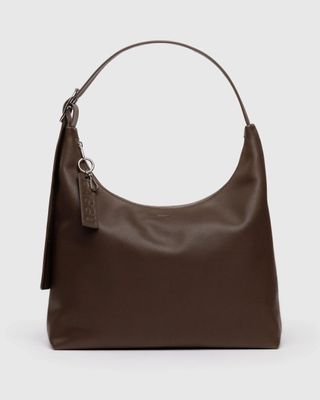 Baggu Recycled Leather Shoulder Bag Brown