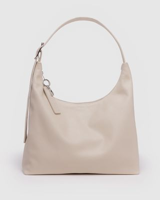 Baggu Recycled Leather Shoulder Bag Stone