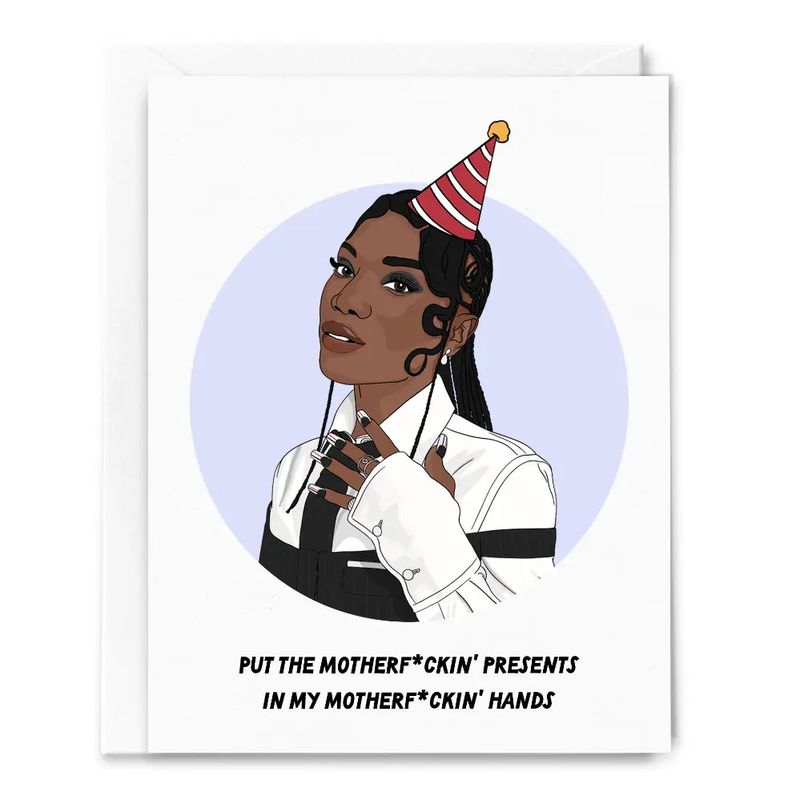 Swamp Princess Presents Birthday Card