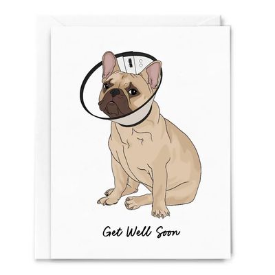 Get Well Soon Frenchie Card